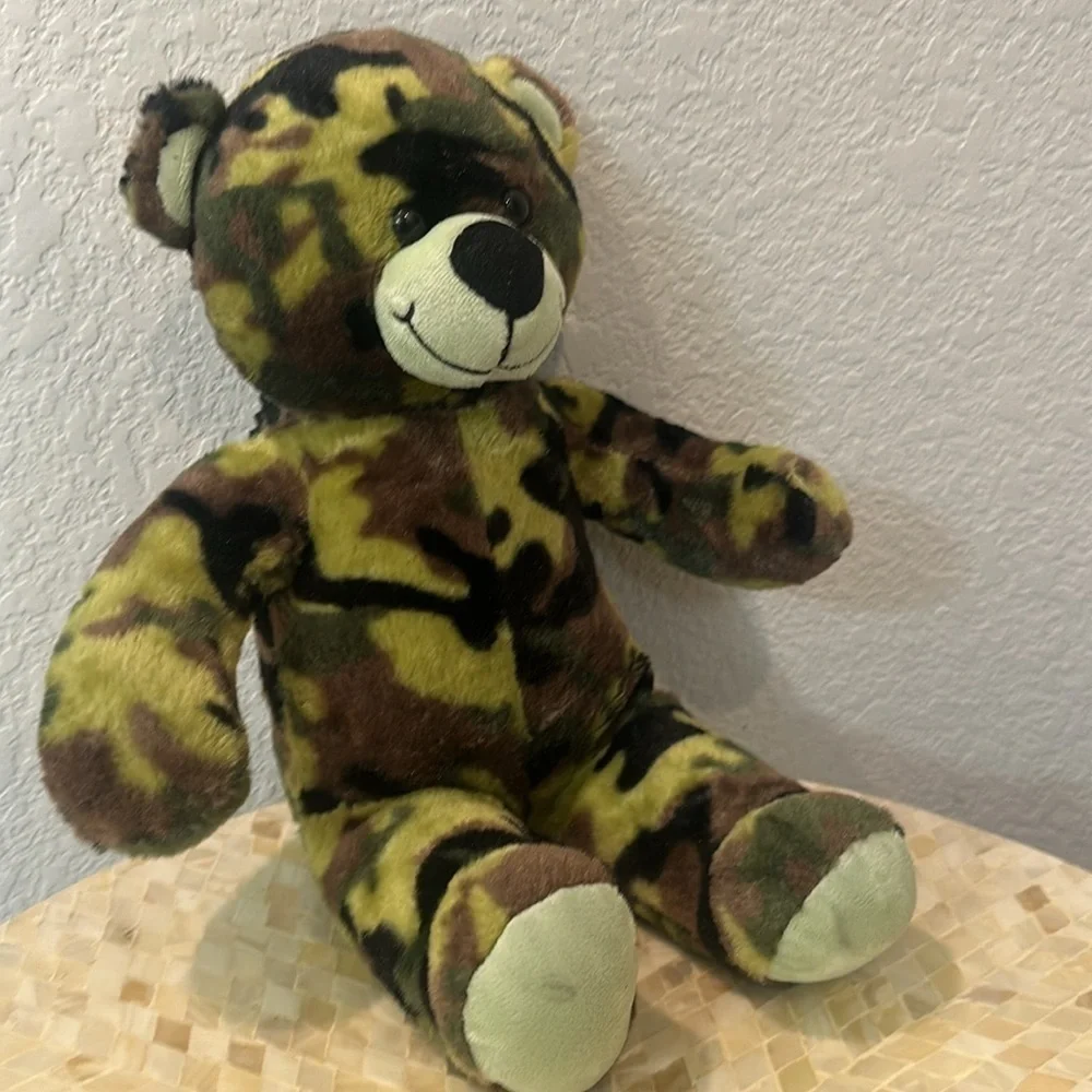 Camo teddy bear